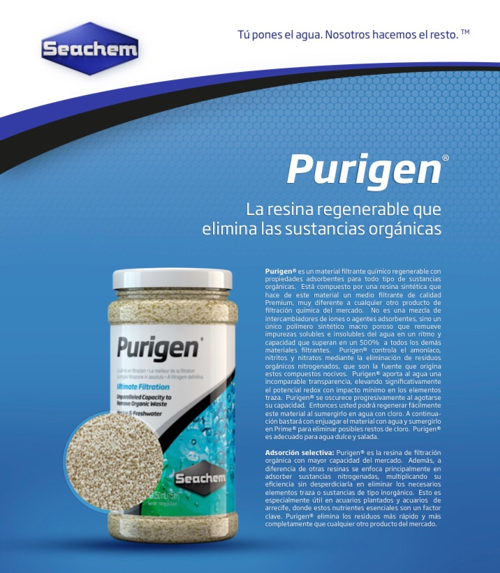 Purigen Seachem 250ml Amoniaco Nitrato Nitrito Material Filtrante Acuario