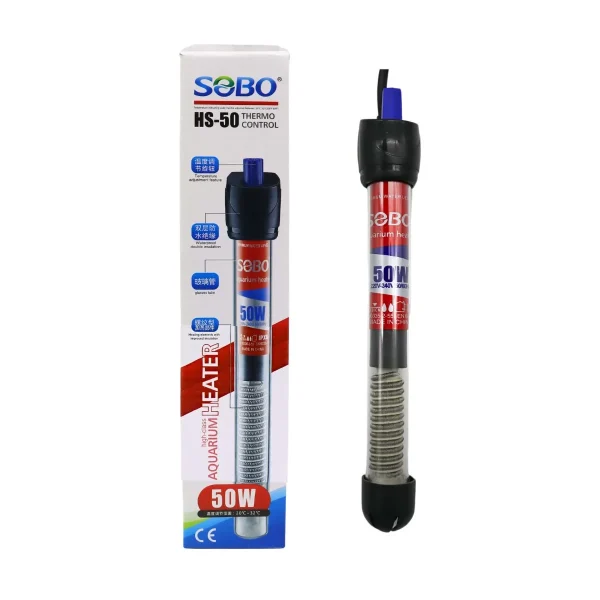 Calentador de Agua 50W con control de Temperatura (HS-50) ⁠(Sobo)